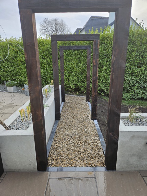 Shou Sugi Ban Timber Arches